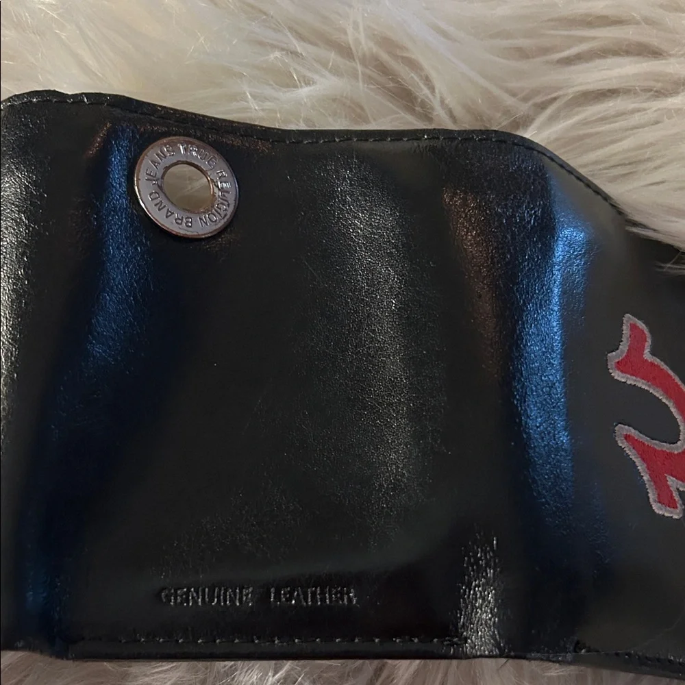 True Religion Black and Red Money Clip